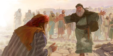 Jacob y Esaú hacen las paces (jw.org)